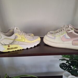 Nike Air Max Sneakers in Cream and Yellow